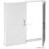 AQUALINE - Vékony, szerelvény takaró szekrény 72x72 cm - Dupla ajtós - Magasfényű fehér MDF