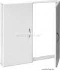 AQUALINE - Vékony, szerelvény takaró szekrény 72x72 cm - Dupla ajtós - Magasfényű fehér MDF