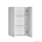 AQUALINE - ZOJA és KERAMIA FRESH - Fürdőszobai fali felső szekrény 76x50 cm - Duplaajtós - Magasfényű fehér