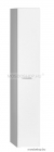 AQUALINE - ZOJA és KERAMIA FRESH - Fürdőszobai állószekrény - Magas - 140x25 cm - Magasfényű fehér