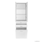 AQUALINE - ZOJA és KERAMIA FRESH - Fürdőszobai állószekrény szennyestartóval-Dupla ajtós 184x50 cm - Magasfényű fehér