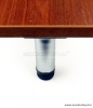 MSL - Állítható fém bútorláb fürdőszoba bútorokhoz, 10x3cm, alumínium hatású, hengeres