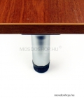 MSL - Állítható bútorláb fürdőszoba bútorokhoz - Hengeres - 10 cm - Alumínium hatású acél