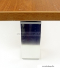 MSL - Állítható bútorláb fürdőszoba bútorokhoz, 10x4cm, fényes alumínium, szögletes