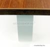 MSL - Állítható bútorláb fürdőszoba bútorokhoz, fehér alumínium, 10x4cm, szögletes