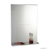 AQUALINE - BETA - Fürdőszobai fali tükör MDF polccal, 70x50cm, világítás nélkül