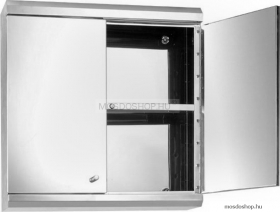 AQUALINE - BABY - Fürdőszobai tükrös szekrény 45x45cm - Nyílóajtós - Világítás nélkül - Rozsdamentes acél