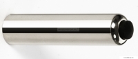 BEMETA - HP - Ajtókitámasztó, ajtóütköző - Falra szerelhető fúrással - 7,5 cm - Krómozott réz, fekete gumi