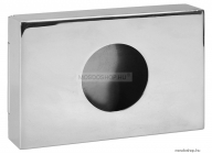 BEMETA - HP - Higiéniai papírtartó - Falra szerelhető - Szögletes - 14x10 cm - Polírozott rozsdamentes acél