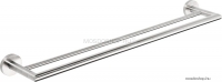 BEMETA - NEO - Dupla törölközőtartó - Falra szerelhető - 60 cm - Szálcsiszolt rozsdamentes acél