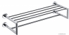 BEMETA - OMEGA - Fali törölközőtartó polc (dupla) 6 db tartórúddal - 60x22 cm - Krómozott réz (104205102)
