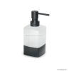 GEDY - LOUNGE - Folyékony szappan adagoló - Szögletes - Opál üveg, matt fekete sárgaréz