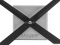 KARLSSON - DIY CUBIC - Falióra 24,5x16,5 cm - Ezüst színű, variálható kockákkal - Fém