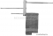 GEDY - BRIDGE - Fali törölközőtartó - 3 db eltolható tartórúddal - Krómozott (7630)