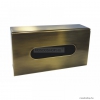 BEMETA - RETRO - Higiéniai papírtartó (Kleenex) - Falra szerelhető - Szögletes - 25x13 cm - Bronz színű rozsdamentes acél