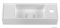 MARMY - GIGI - Kis kézmosó, mosdókagyló - Balos - 45x15 cm - Pultra, bútorra, falra szerelhető