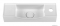 MARMY - BELLA - Kis kézmosó, mosdókagyló - Balos - 45x16 cm - Pultra, bútorra, falra szerelhető