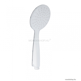 GEDY - TENDENCE - Kézi zuhanyfej - Egyfunkciós - D10,5 cm - Kerek, lapos fej - Víztakarékos - Fehér ABS (GYHS10506)