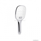 GEDY - TENDENCE - Kézi zuhanyfej - Egyfunkciós - 10x4 cm - Funkcióváltó gombbal - Víztakarékos - Krómozott-fehér ABS (GYHS10510)