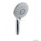 GEDY - TOP - Kézi zuhanyfej - Ötfunkciós - D15cm - Kerek, lapos fej - Víztakarékos - Krómozott ABS (GYHS10401) 