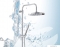 GEDY - STAR 00 - Zuhanyszett - Esőztető fejjel, egyfunkciós kézi zuhannyal, állítható tartórúddal - Krómozott (GYSC10200)
