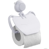 GEDY - VESUVIO - Fali WC papír tartó - Fedeles - Vákuumos, fúrás nélkül rögzíthető - Fehér műanyag