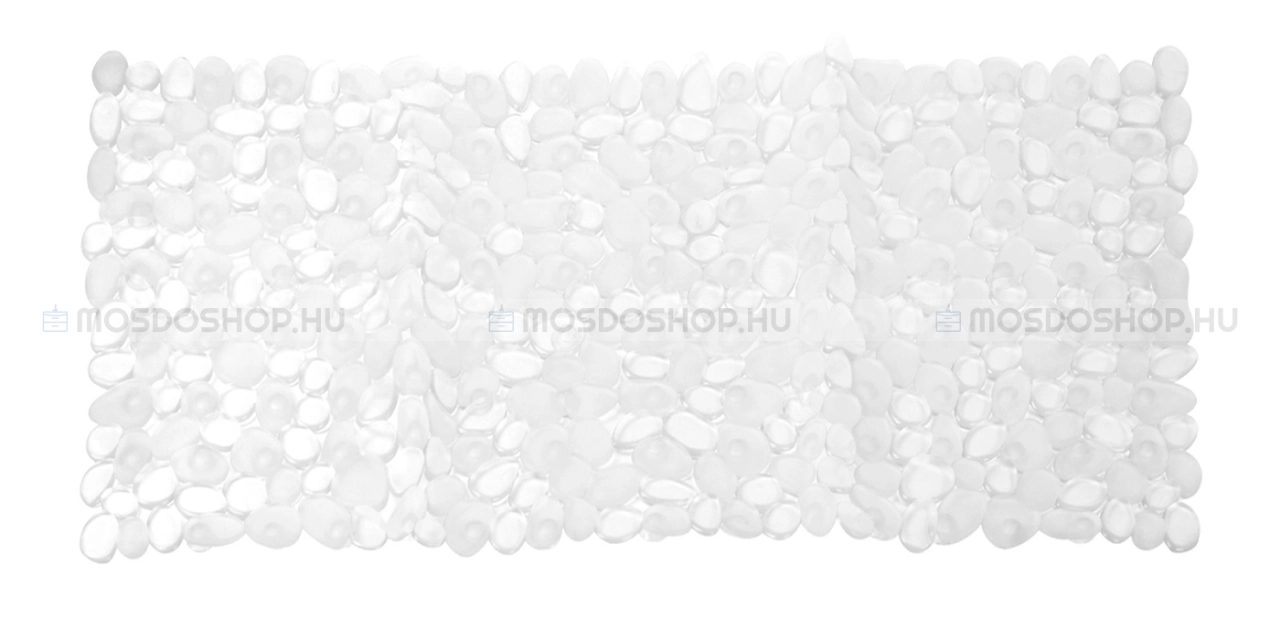 GEDY RIVER - Csúszásgátló fürdőkádba - 70x35 cm - Kő hatású - Áttetsző műanyag (PVC)