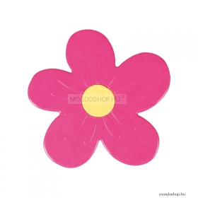 GEDY - DAISY - Csúszásgátló zuhanyzóba - Virág formájú - 12,5x8,5 cm - 4 db - Rózsaszín műanyag (PVC)