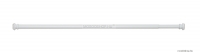 GEDY - Zuhanyfüggöny tartó rúd - Egyenes - Állítható - 89-136,5 cm - Fehér színű alumínium