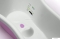GEDY - DA-DAM - Fürdetőkád babáknak 0-12 hónapos korig - Digitális hőmérséklet kijelzővel - Lila, fehér