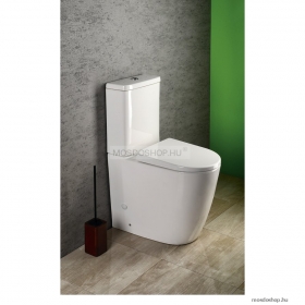 SAPHO - TURKU monoblokkos WC - Rimless öblítő technológiával - Perem nélküli, alsó vagy hátsó bekötésű - Kerámia