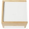 UMBRA - STOWIT MINI - Ékszertartó doboz rejtett tárolóval - Fehér, natúr színű - Fa, fém