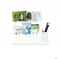 UMBRA - GALA - Asztali fényképtartó kerámia tolltartóval - 7 db fotóhoz - Fehér fa