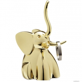 UMBRA - ZOOLA - Gyűrűtartó, elefánt figurás - Sárgaréz színű cink