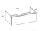 AREZZO BÚTOR - MONTEREY - Mosdószekrény, alsószekrény 1 fiókkal - 80cm - Lakkozott, magasfényű fehér (mosdó nélkül)