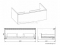AREZZO BÚTOR - MONTEREY - Mosdószekrény, alsószekrény 1 fiókkal - 80cm - Lakkozott, magasfényű antracit (mosdó nélkül)