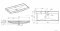 AREZZO DESIGN - MAXXI - Mosdó, mosdókagyló - Kerámia - 100x46cm - Pultba, bútorba építhető