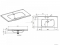 AREZZO DESIGN - PIAZZA - Mosdó, mosdókagyló - Kerámia - 80x46cm - Pultba, bútorba építhető