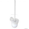 BEMETA - WHITE - Fali WC kefe tartó - Opál üveg kefetartóval, fehér színű réz fali konzollal (104113014)