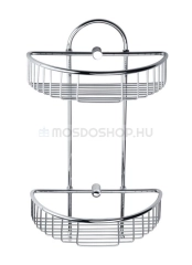 BEMETA CYTRO - Fürdőszobai tusfürdőtartó polc - Dupla, rácsos - Polírozott rozsdamentes acél, réz (14620824