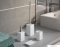AQUALINE - VERBENA - Álló WC kefe tartó (padlóra helyezhető) - Fehér kerámia