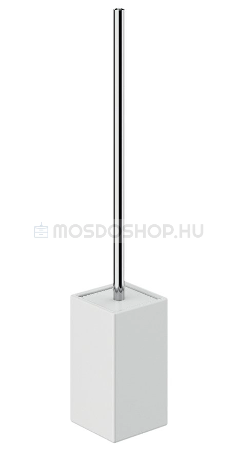 AQUALINE VERBENA Álló WC kefe tartó (padlóra helyezhető) kerámia - Fehér kerámia, Krómozott műanyag - WC kefe tartó (padlóra tehető)