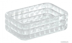 AQUALINE - GLADY - Szappantartó (pultra helyezhető) - Átlátszó - Műanyag
