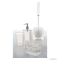 AQUALINE - GLADY - WC kefe tartó - Álló, padlóra helyezhető - Átlátszó műanyag