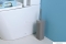 AQUALINE - SEVENTY - WC kefe tartó - Álló, padlóra helyezhető - Szürke műanyag