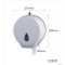 AQUALINE - Rolnis WC papír tartó - Falra szerelhető - Zárható - 27x28cm - Fehér műanyag (1319-90)