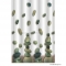 AQUALINE - PVC zuhanyfüggöny függönykarikával 180x200 cm - Kavics mintás (23031)