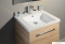 SAPHO - PURA - Fali mosdószekrény, alsószekrény 2 fiókkal, 57x50,7cm - Sonoma tölgy (mosdó nélkül)