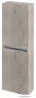 SAPHO - NIRONA - Fürdőszobai függesztett állószekrény - 140x40 cm, keskeny - Mokka tölgy színű