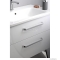 SAPHO - THEIA - Fali mosdószekrény, alsószekrény 2 fiókkal, 75,6x50cm - Magasfényű fehér MDF (mosdó nélkül)